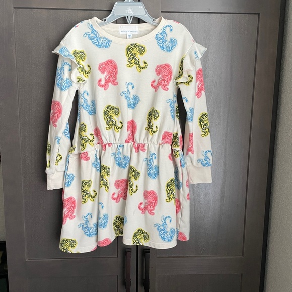 Rocket Of Awesome TIGER RUFFLE DRESS size 5 - Picture 1 of 4